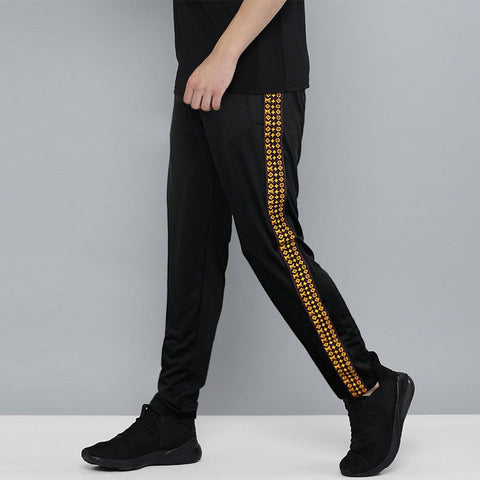 LVX side stripe black poly trouser (00179)