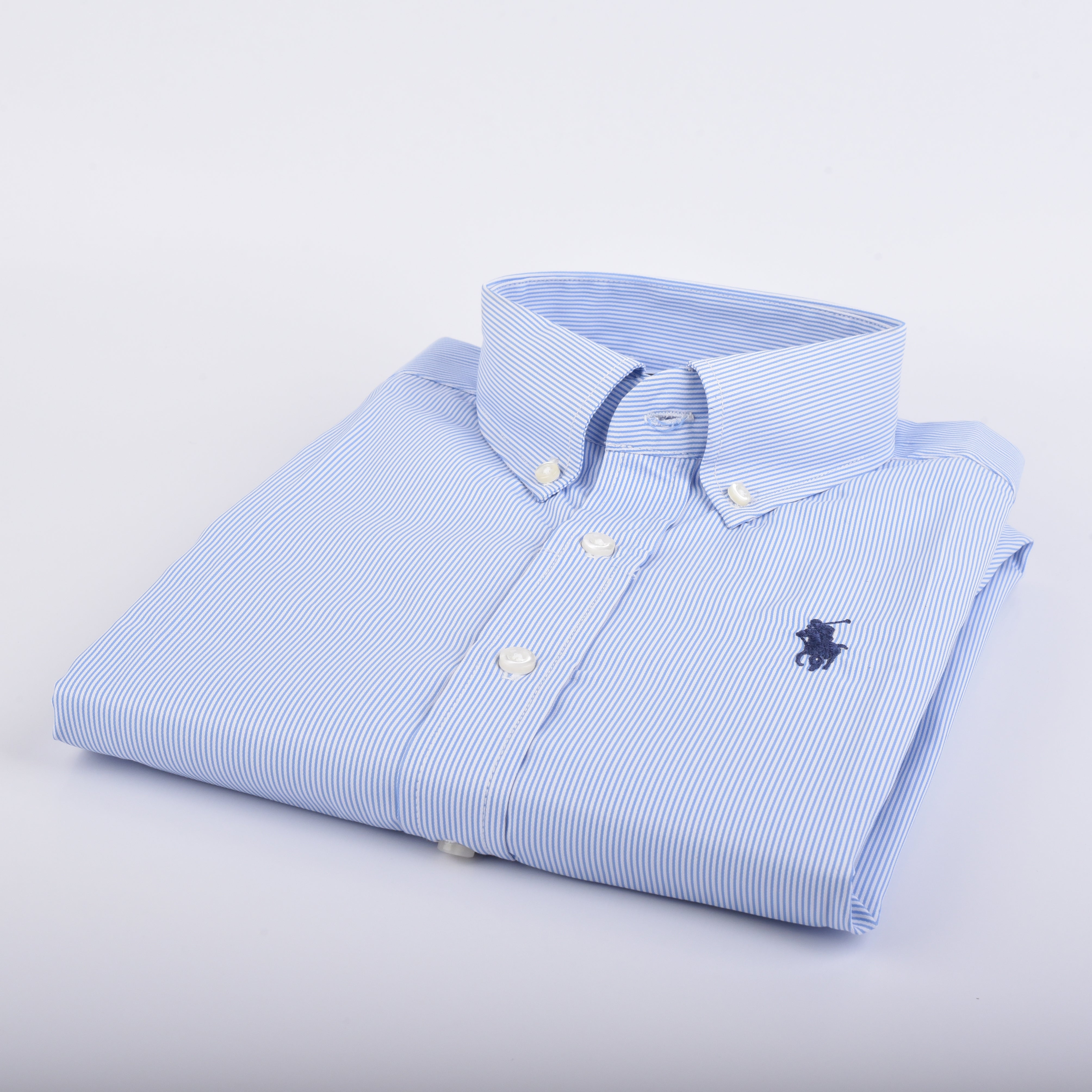 RL blue lining Embroidered logo Oxford Shirt (00321)
