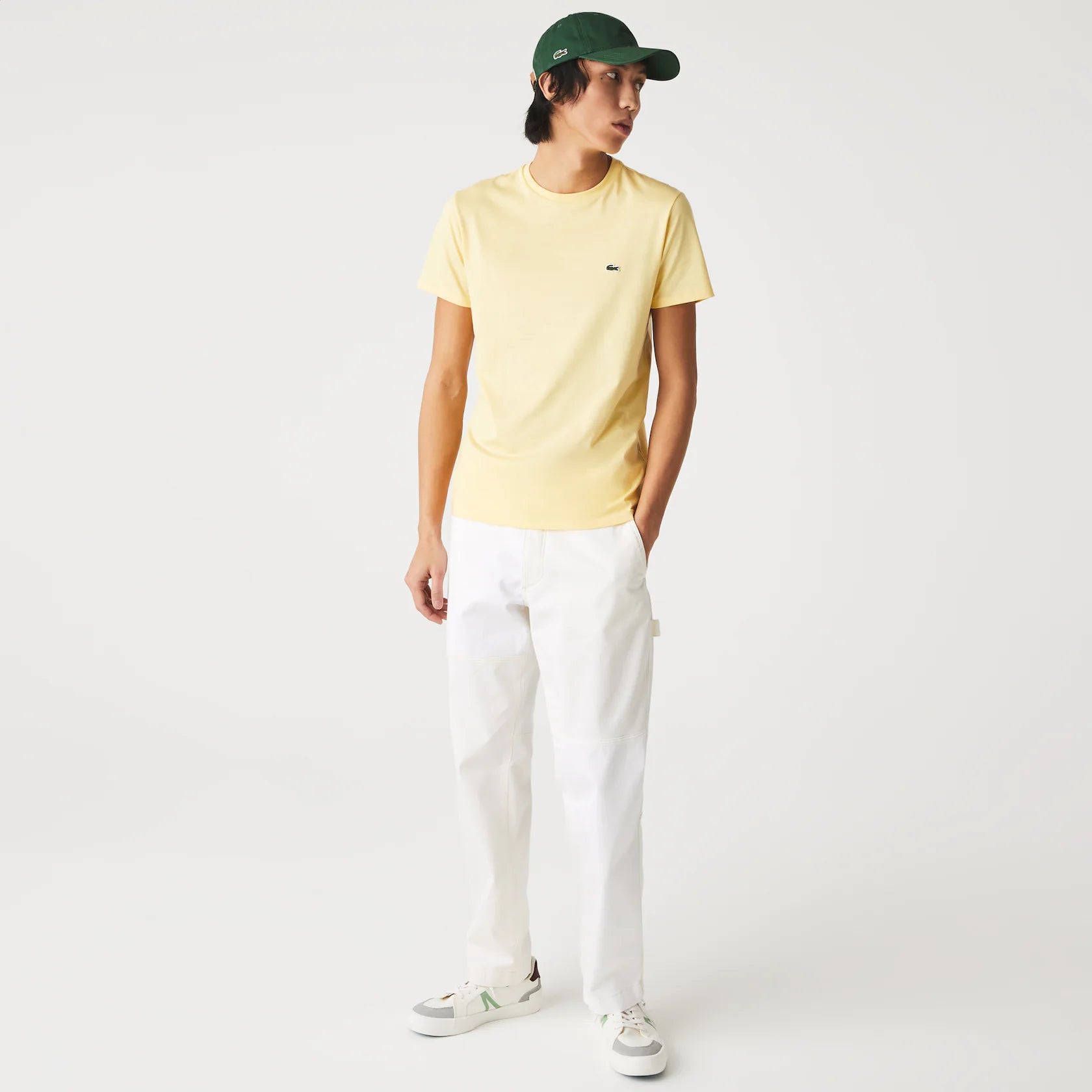 LCST basic Imported soft cotton lime T-Shirt