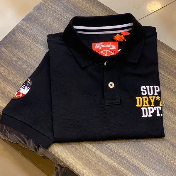 SPRDRY Imported black exclusive polo shirt