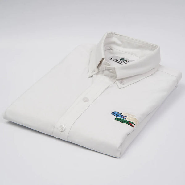 LCST Triple-Emb white Oxford Shirt (00256)