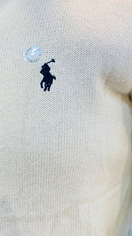 RL Sweater white zipper (00293)