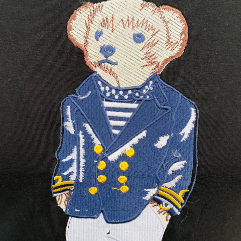RL-bear black  slim fit T-Shirt