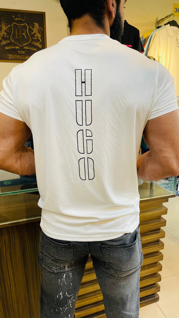 HGO Active Wear white T-Shirt (00318)