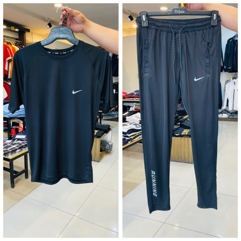 NIK 4-WAY STRETCH active wear black premium tracksuit (00311)
