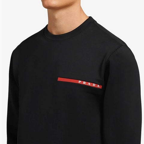 PRDA black poly-fleece tracksuit