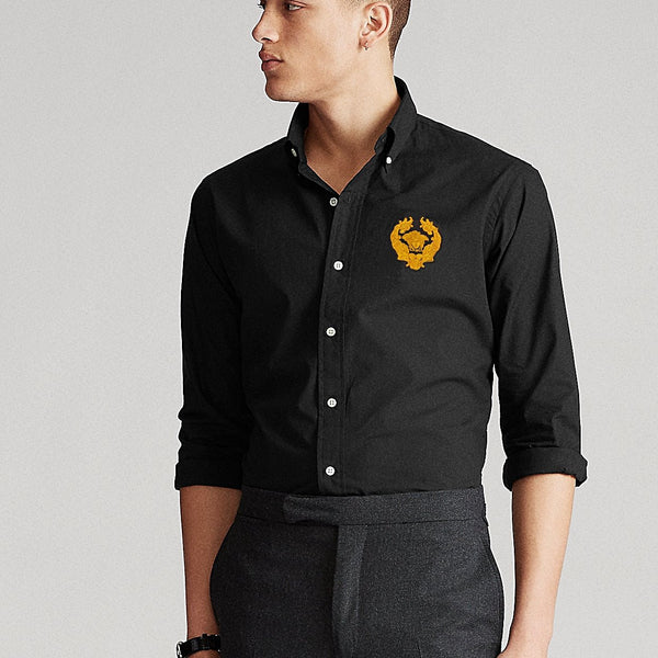 VRS nm black emb shirt (00156)
