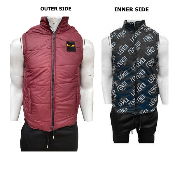 FN maroon reversible gilet